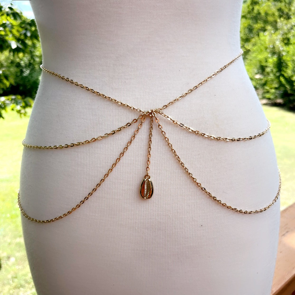 Shell Gold Waist Chain